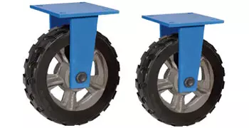 Большегрузные колеса для тележек с литым резиновым слоем