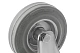 Промышленное колесо, диаметр 125мм, крепление - неповоротная площадка, серая резина, роликовый подшипник - FC 54 f